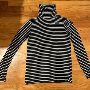 GAP Black and White Striped Top